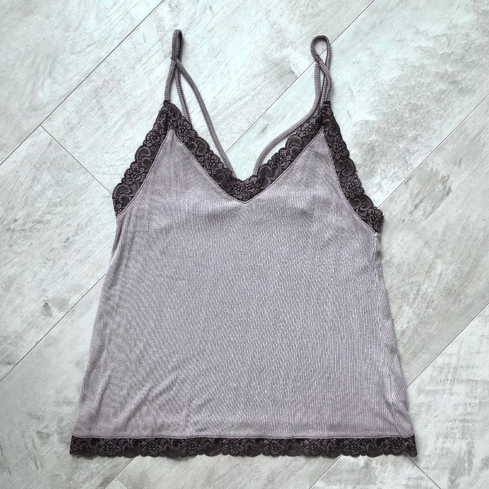 AEO Soft & Sexy Lace Trimmed Tank Top